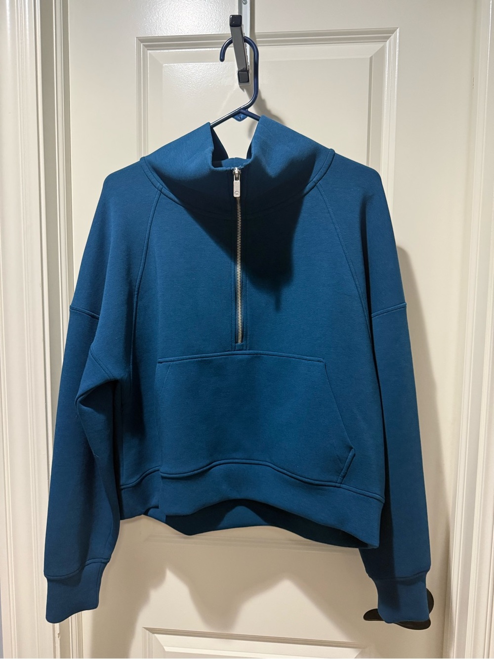 Calia Women's Teal Half-Zip Pullover Sweatshirt